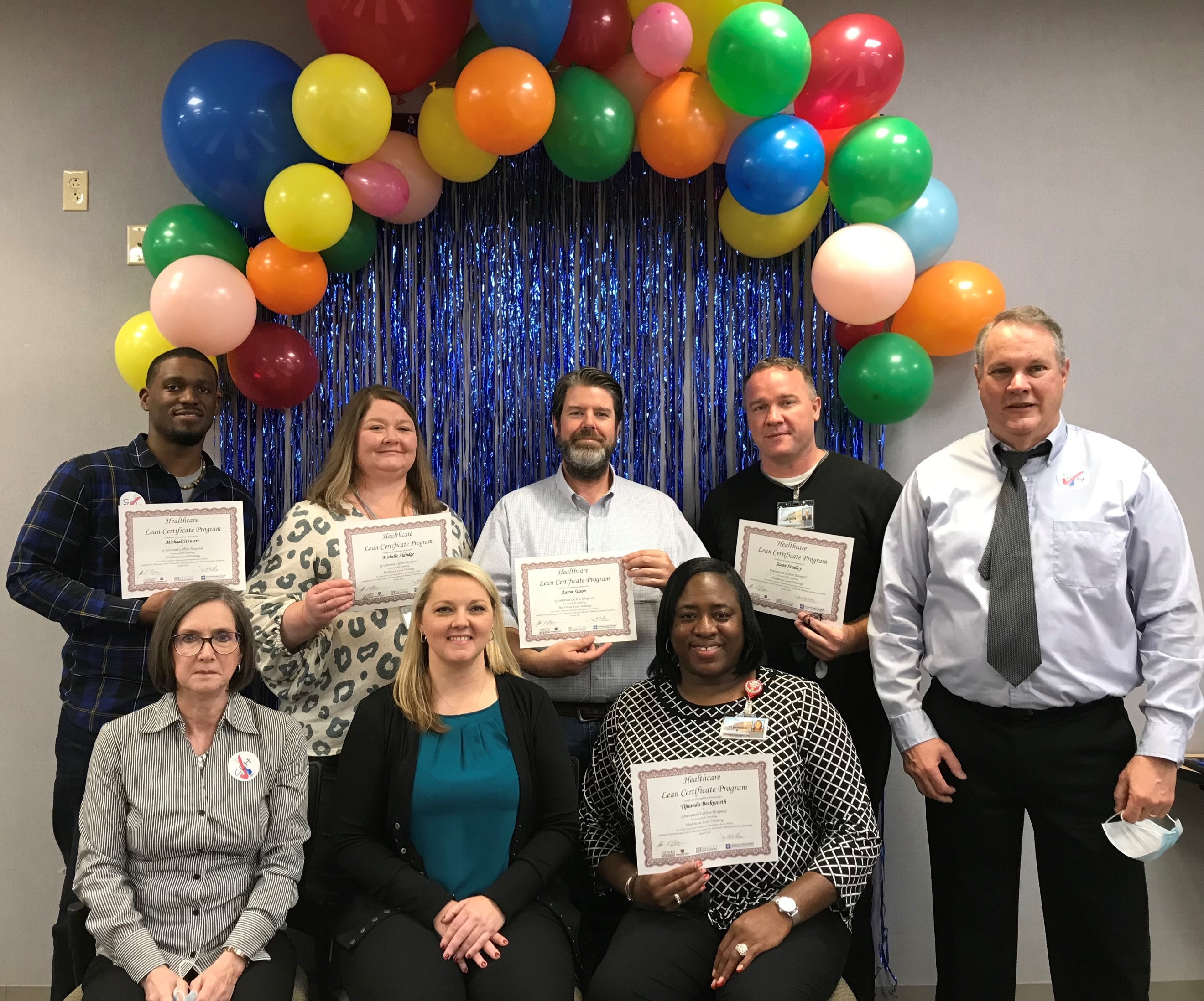 CAVS-E staff and healthcare professionals from Greenwood Leflore Hospital