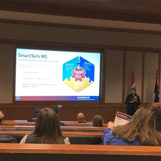 Dr.Tonya McCall presents SmartTech MS and how it is driving the progress of autonomous technologies in advanced manufacturing in Mississippi.